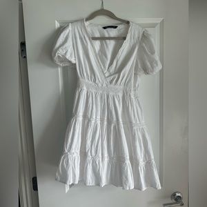 Zara white eyelet dress